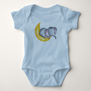 Elefanten im Himmel Baby Strampler
