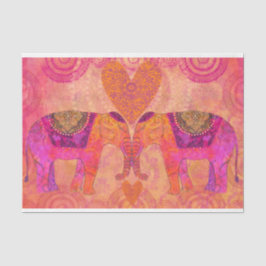 Elefanten in der Liebe Seidenpapier