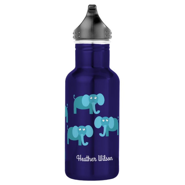 Elefanten Kinder Wasserflasche mit Namen (Rechts)