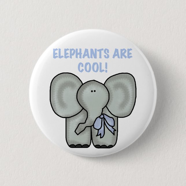 ELEFANTEN Knopf Button (Vorderseite)