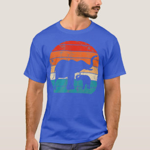 Elefanten Mutter und Baby Elephant Zookeeper Vinta T-Shirt