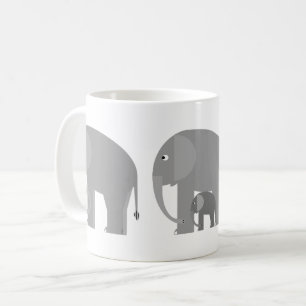 Elefanten plus eine Tasse