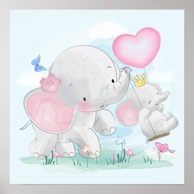 Elefanten Poster (Vorne)