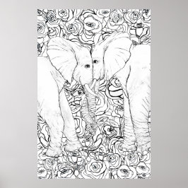 Elefanten Poster