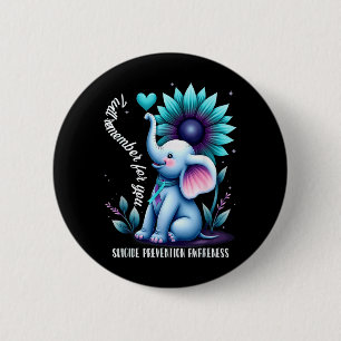 Elefanten-Präventionsbewusstsein Button