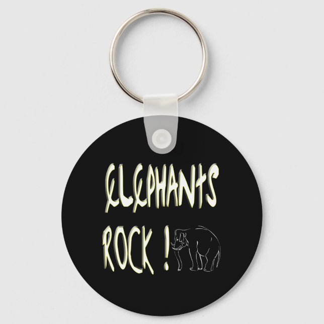 Elefanten Rock! Schlüsselanhänger (Vorderseite)