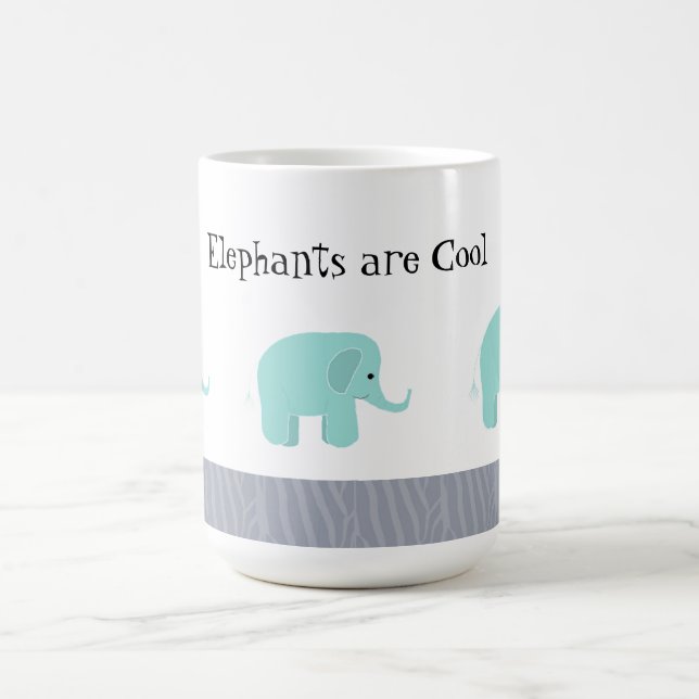 Elefanten sind Cool Kaffeetasse (Mittel)