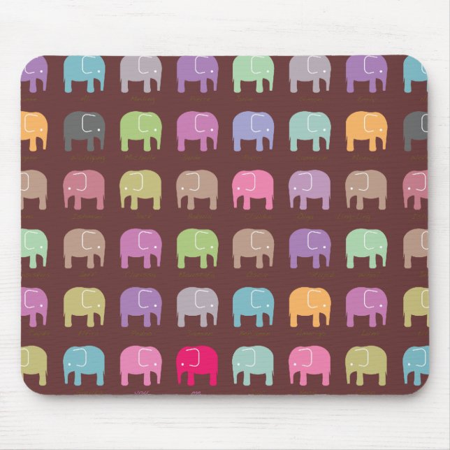 Elefanten sind Ihre beste Freunde Mausunterlage - Mousepad (Vorne)