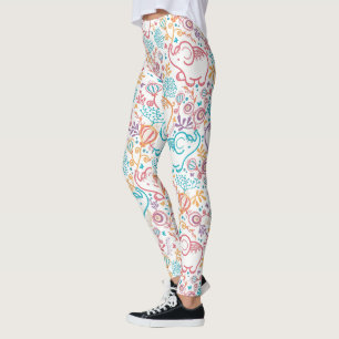 Elefanten und Blume Leggings