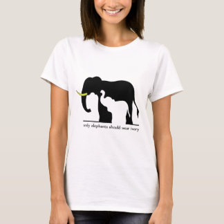 Elefanten und Elfenbein (weiß) T-Shirt