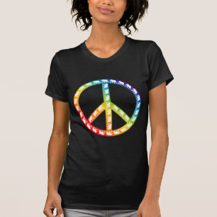 Elefanten und Friedenssymbol T-Shirt