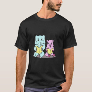 Elefanten- und Schweinefreunde zu lesen, perfekt T-Shirt