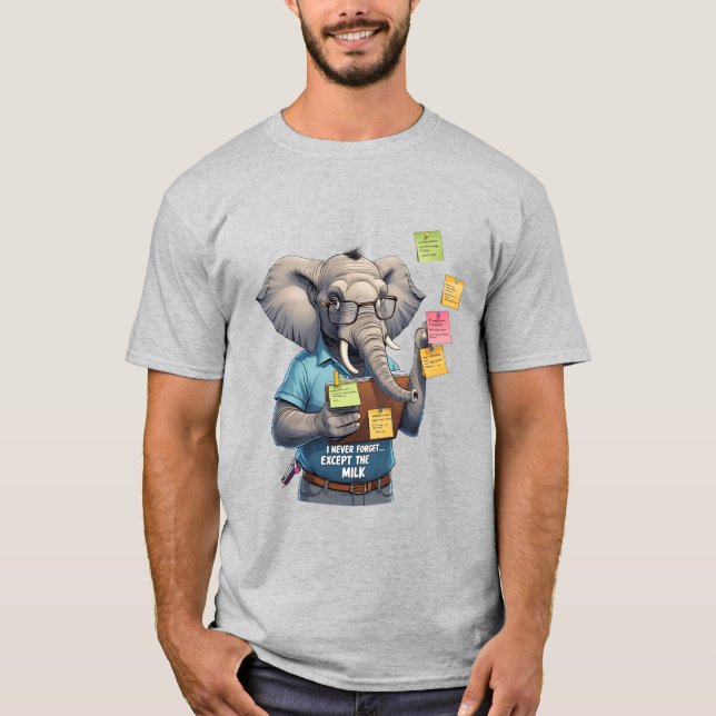 Elefanten Vater, den ich nie vergessen... Außer Mi T-Shirt (Vorderseite)