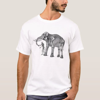 Elefanten vergessen nie - skelettartigen indischen T-Shirt
