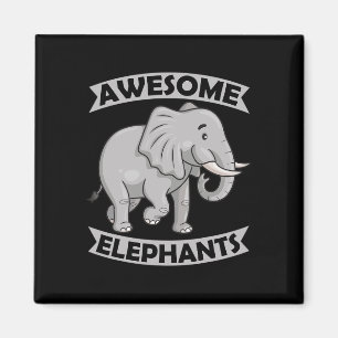 Elefanten Zoo Zirkus Spaß Elefant Konservativ  Magnet