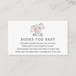 Elefantenbücher für die Babyverpackungskarte Begleitkarte