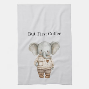 Elefantencoffee-Tasse Geschirrtuch