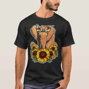 Elefantendekoration mit niedlicher Liebe T-Shirt