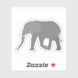 Elefantendesign Aufkleber
