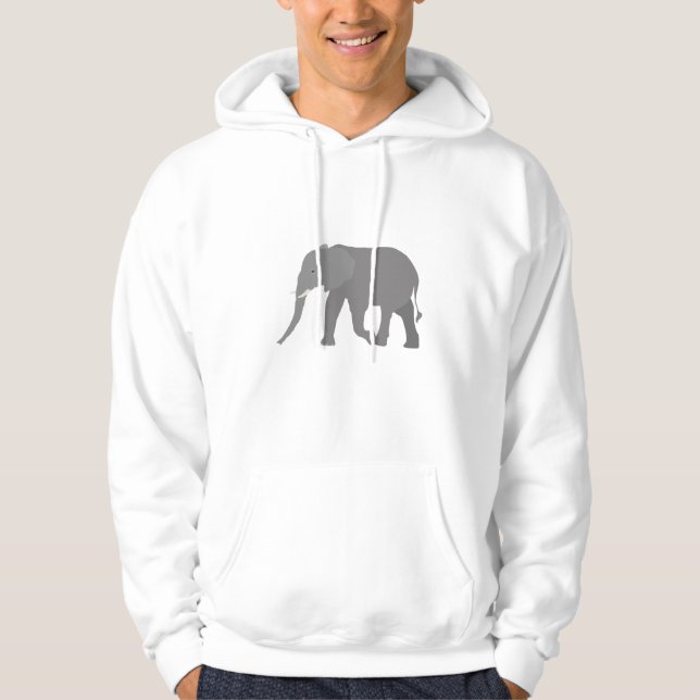 Elefantendesign Hoodie (Vorderseite)