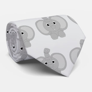 Elefantendesign Krawatte