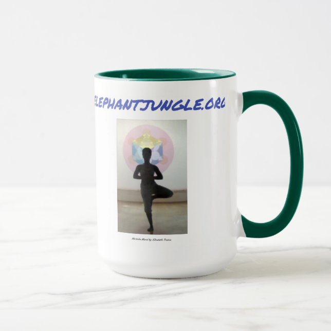 Elefantenduschel Grün Tasse (Rechts)