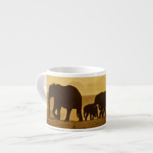 Elefantenfamilie Espressotasse