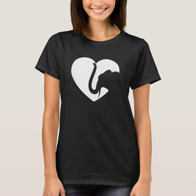 Elefantenfrauen Kinder, die Elefanten Liebe T-Shirt (Vorderseite)