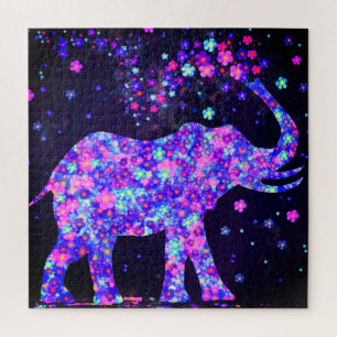 Elefantenfrühling Blume Jigsaw Puzzlel