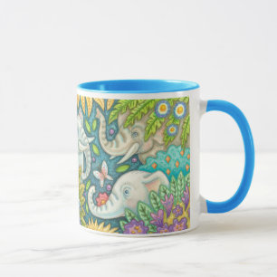 Elefantengarten-Volksmund-Kunst-Tassengriff Susan  Tasse
