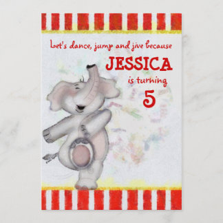 Elefantengeburt Einladung