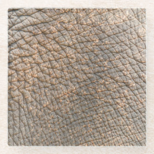 Elefantenhaut: Abstrakter Hintergrund Glasuntersetzer