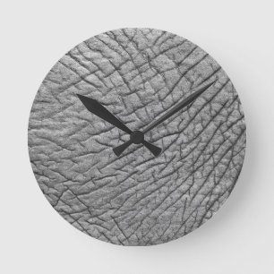 Elefantenhaut Runde Wanduhr