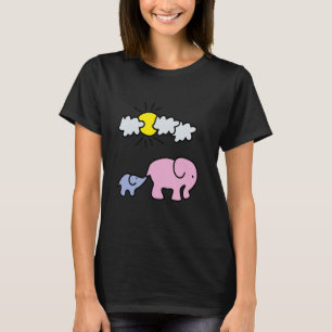 Elefantenjungen mit Elefantenmutter auf einem Spaz T-Shirt
