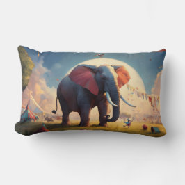"Elefantenkissen, Babygeschenk, junger Mann" Lendenkissen