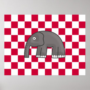 Elefantenkopie Poster