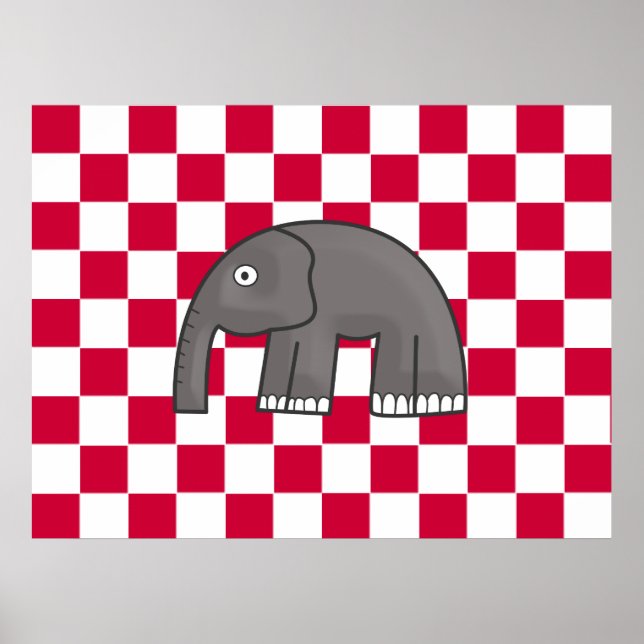 Elefantenkopie Poster (Vorne)