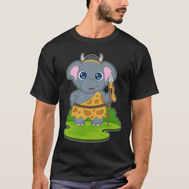 Elefantenkriegerspeer T-Shirt (Vorderseite)