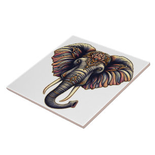 Elefantenkunst Fliese