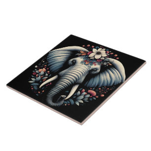 Elefantenkunst Fliese