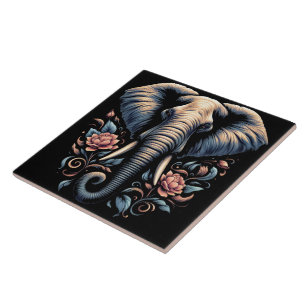 Elefantenkunst Fliese