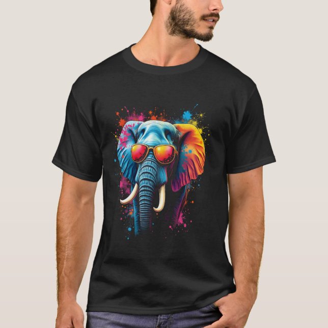 Elefantenkunst T-Shirt (Vorderseite)
