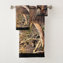 Elefantenliebhaber Badhandtuch Set