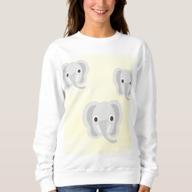 Elefantenmalerei Sweatshirt (Vorderseite)