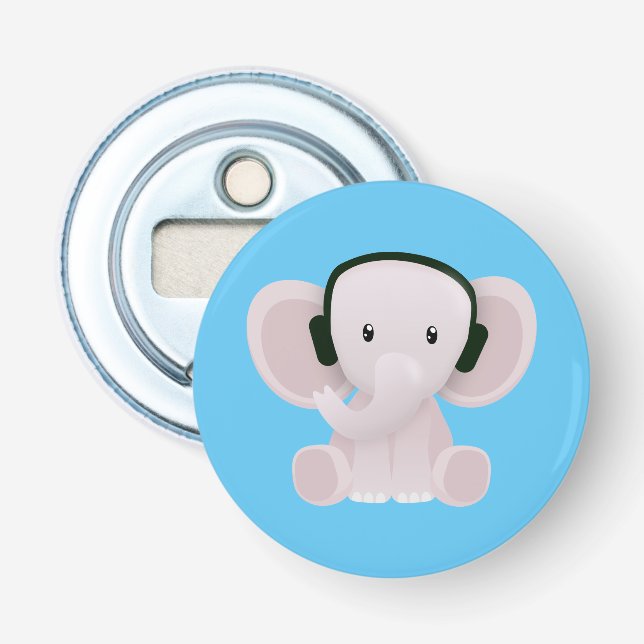 Elefantenmusik Flaschenöffner (Vorderseite)