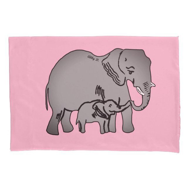 Elefantenpillowcase Kissenbezug (Vorderseite)