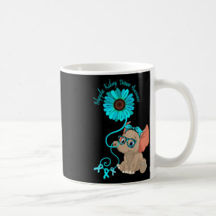 Elefantenpolyzystische Nierenerkrankung Aquamarine Kaffeetasse