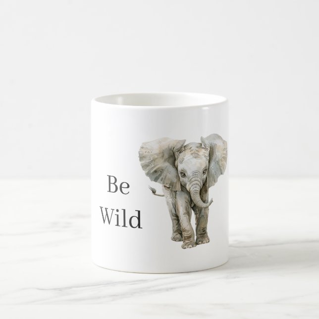 Elefantensafari-Tier   Kaffeetasse (Mittel)