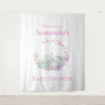 Elefantenschlafgelegenheiten Babydusche Hintergrun