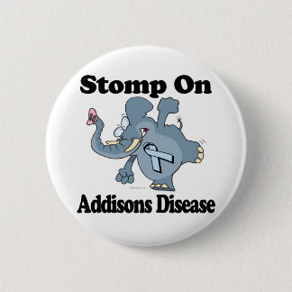 Elefantenstomp zur Addison-Krankheit Button